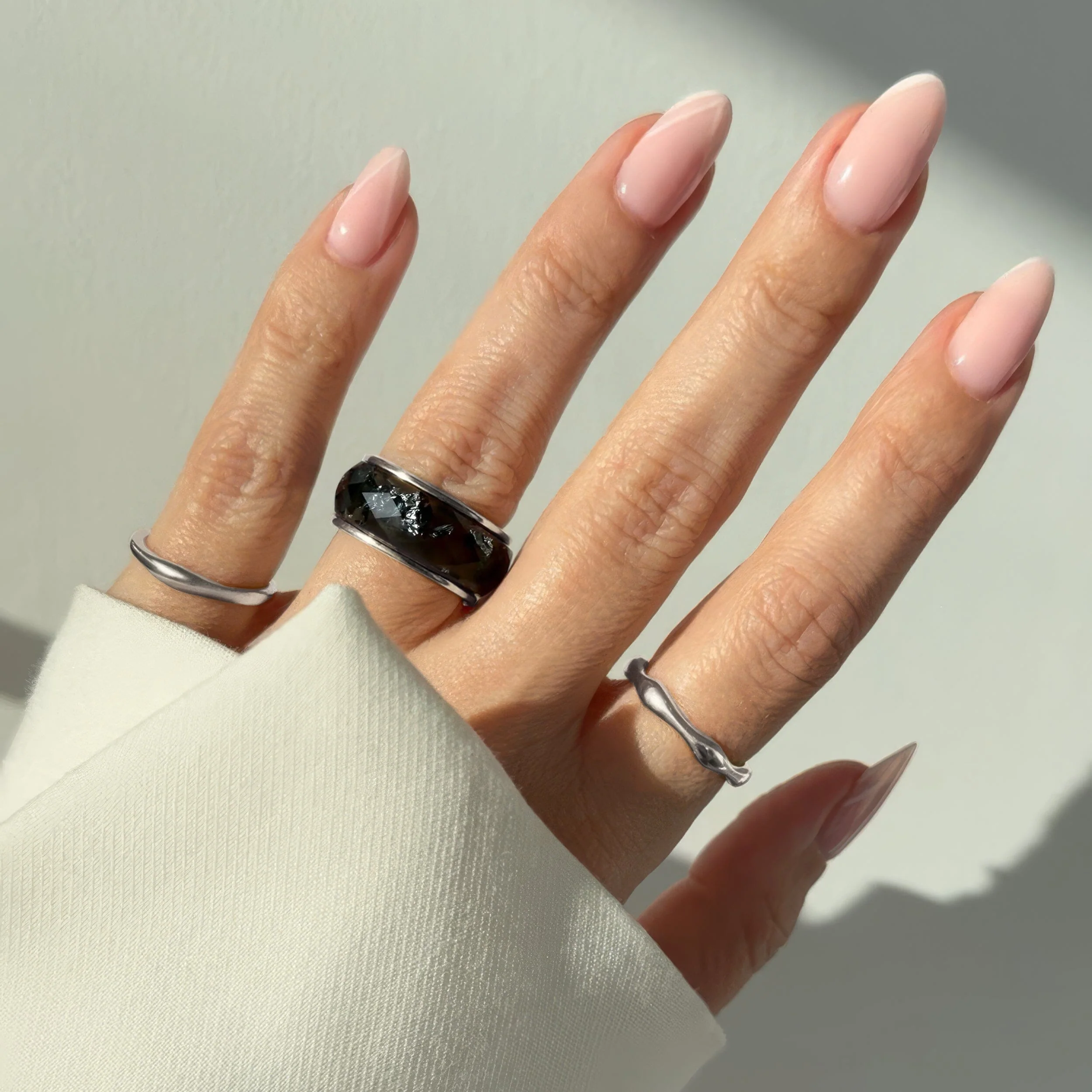 2in1 Resin Ring - Night Sky & Magma Band - Image 10