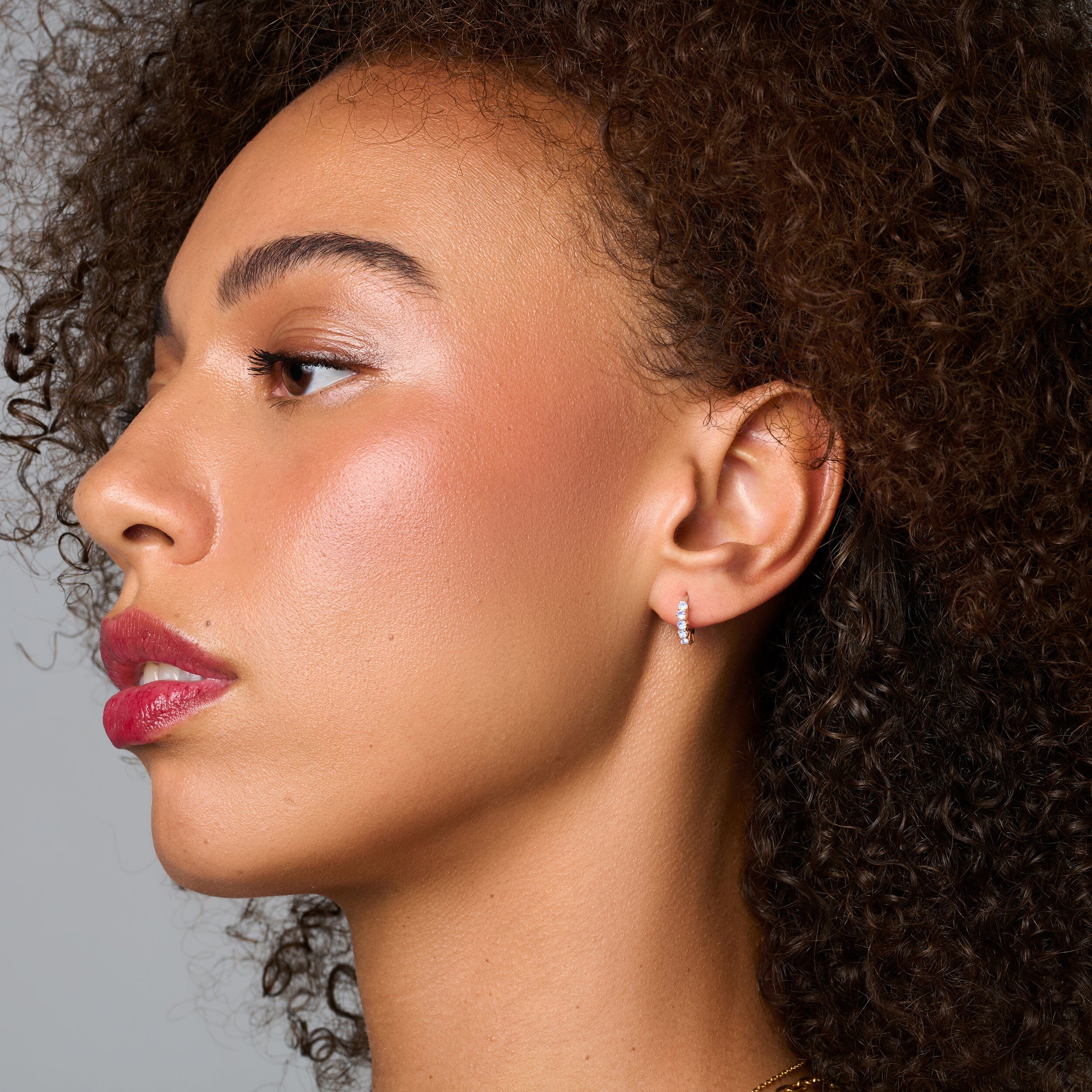Moonstone Earrings - Bonny Hoops - Image 9