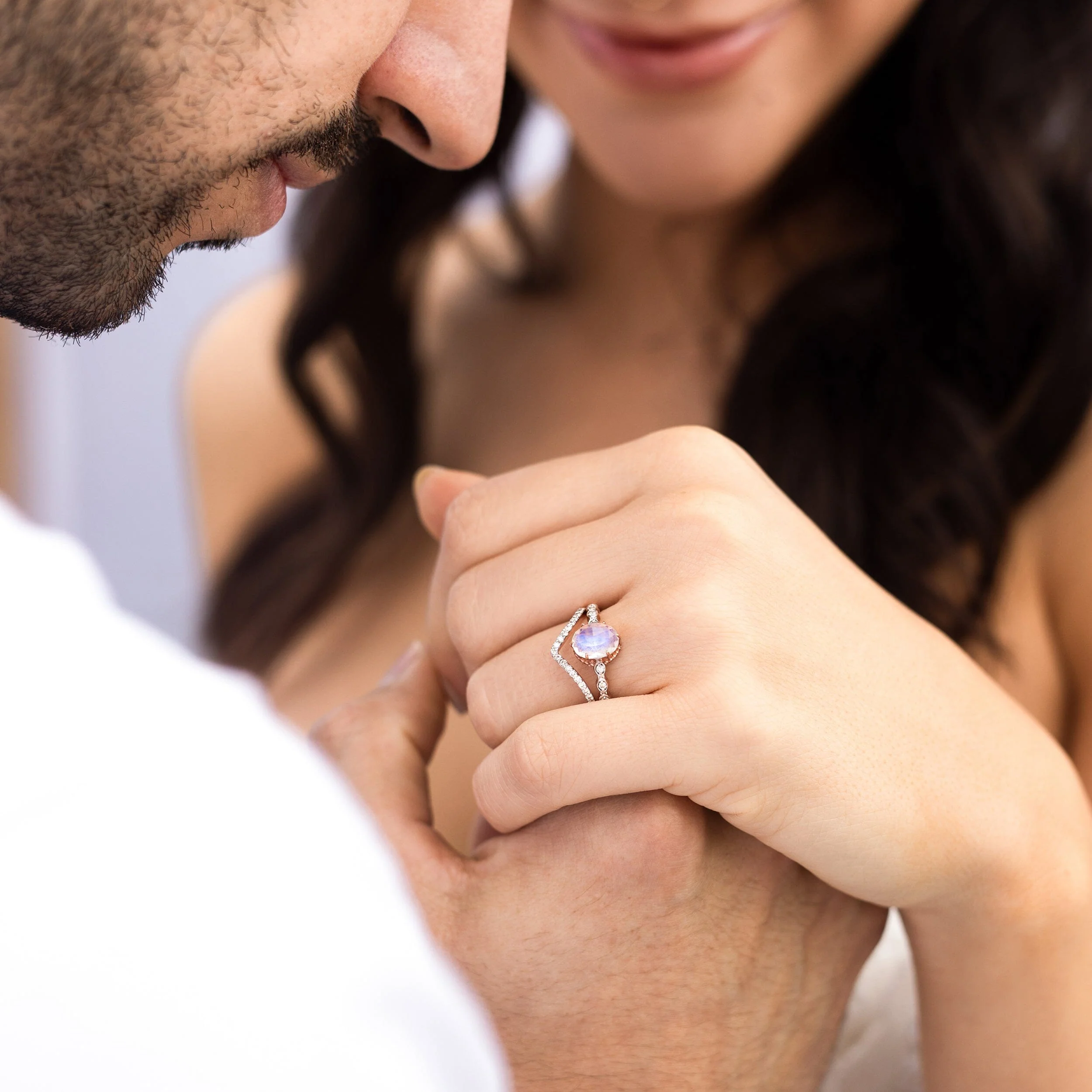 Moonstone Diamond Ring - Mirth - Image 9