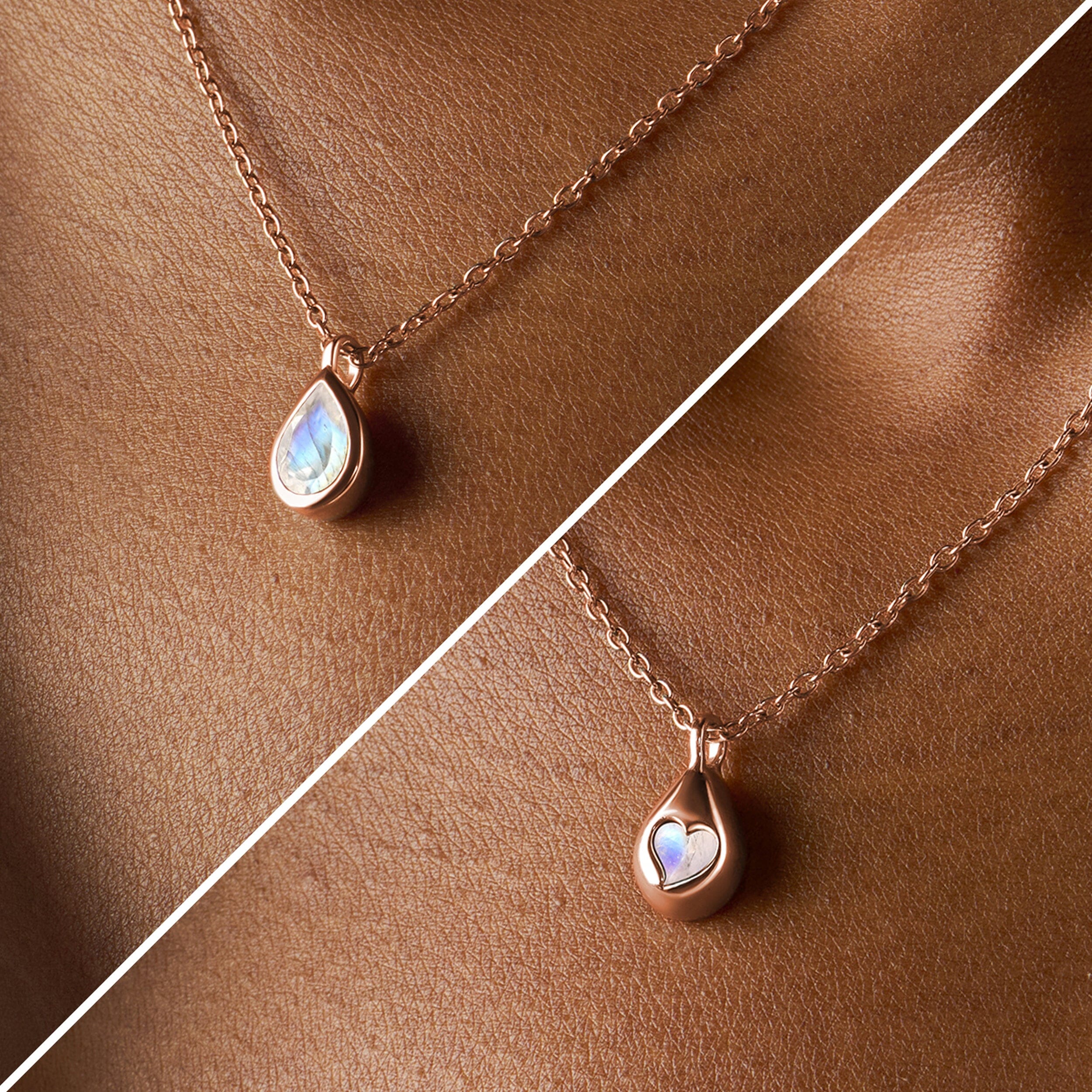 Moonstone Necklace - Hidden Heart - Image 33