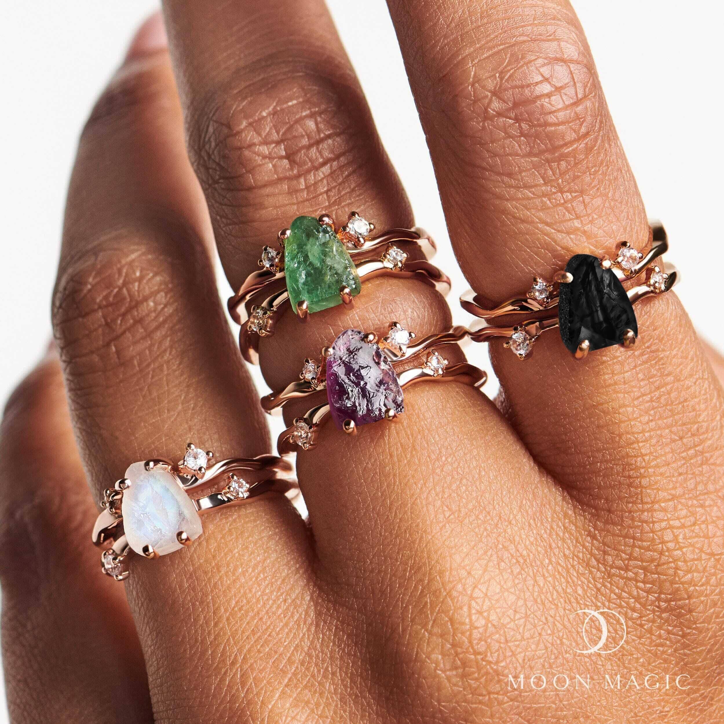 Raw Crystal Ring - Flow Amethyst - Image 24