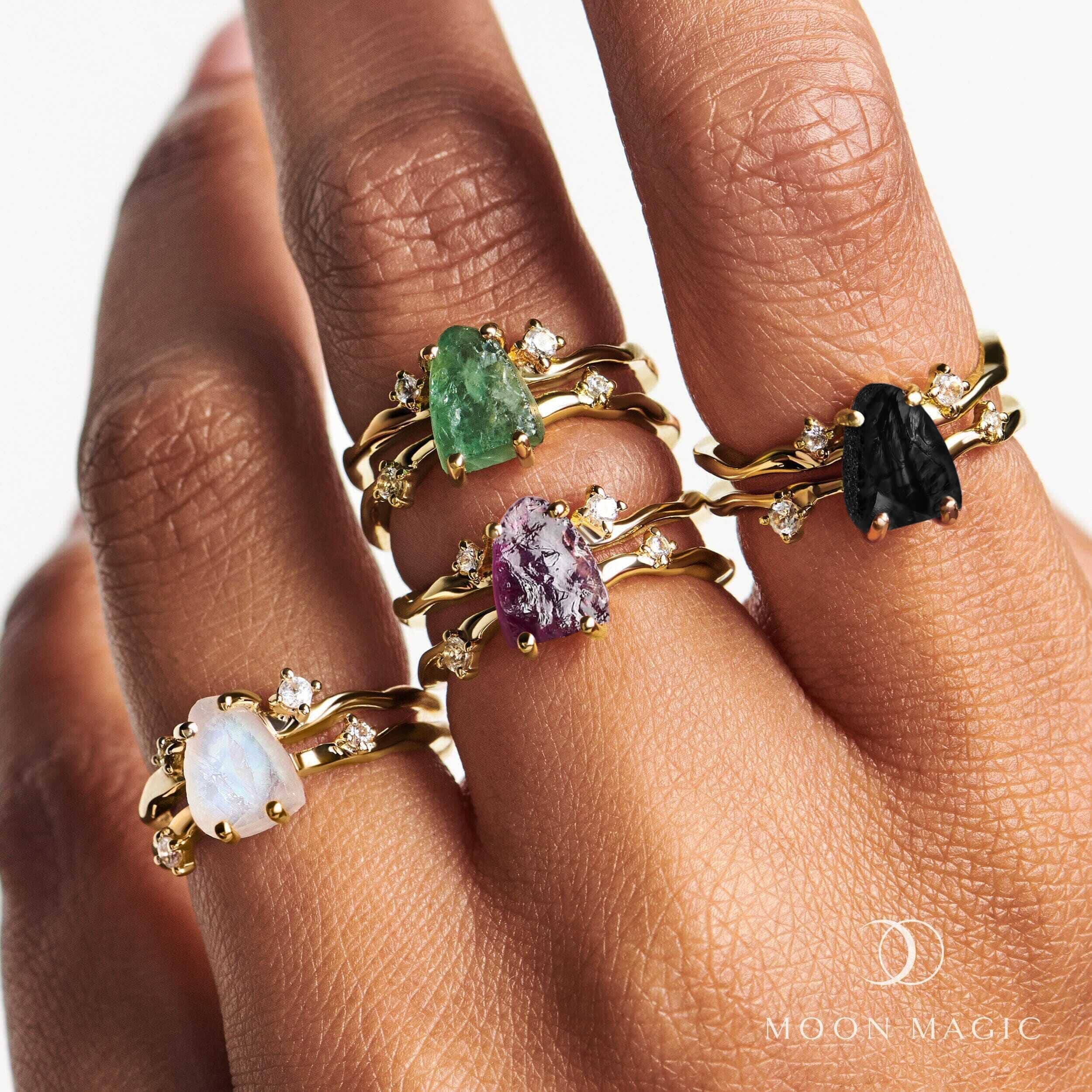 Raw Crystal Ring - Flow Amethyst - Image 37